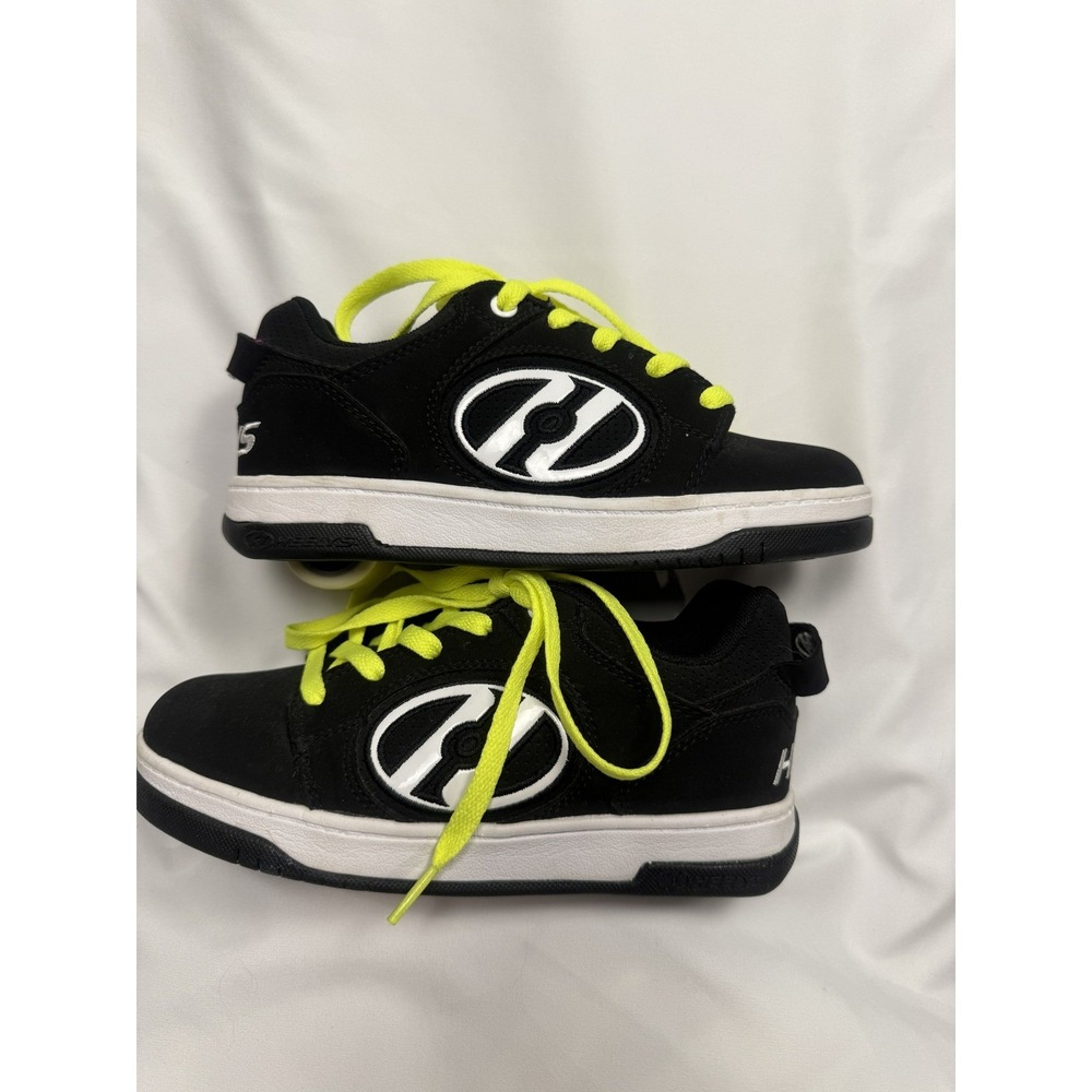 Heelys Voyager HE100713 Black Neon Yellow Skate Shoes Kids Size 3 Youth